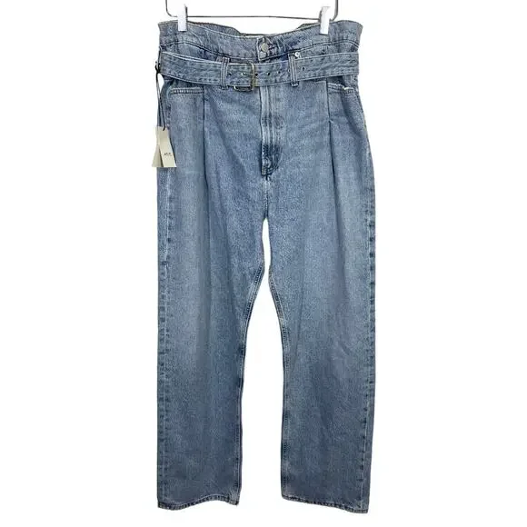 Agolde Reworked 90's Jeans Cinched High Rise Straight 29 New Revival Denim NWT Straight Leg